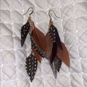 feather earrings